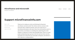 Desktop Screenshot of microfinanceinfo.com