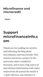 Mobile Screenshot of microfinanceinfo.com