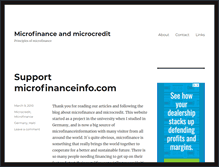 Tablet Screenshot of microfinanceinfo.com